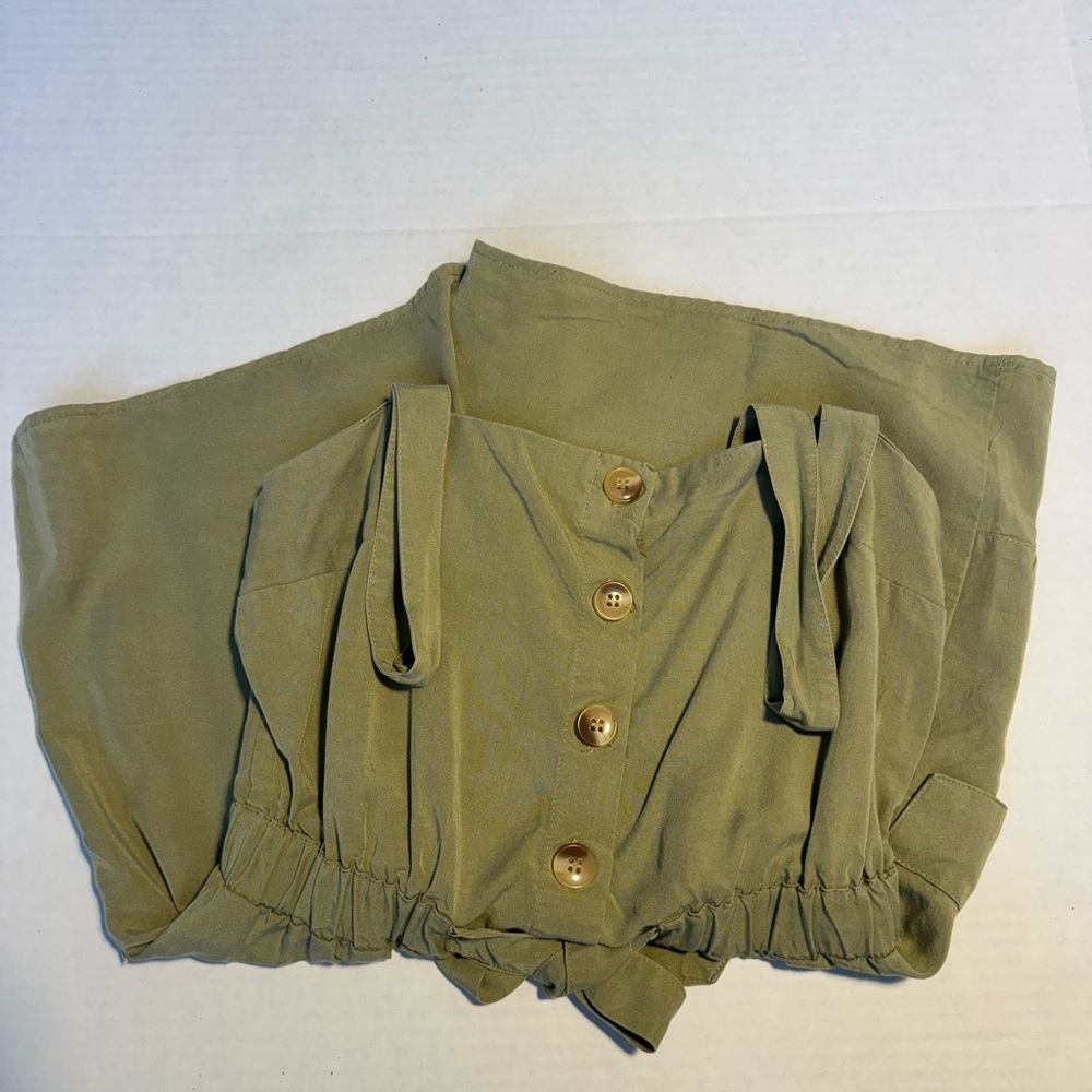 Bershka Green Romper, Size S - Picture 3 of 7